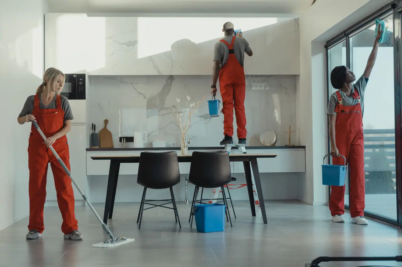 Restrooms and kitchens